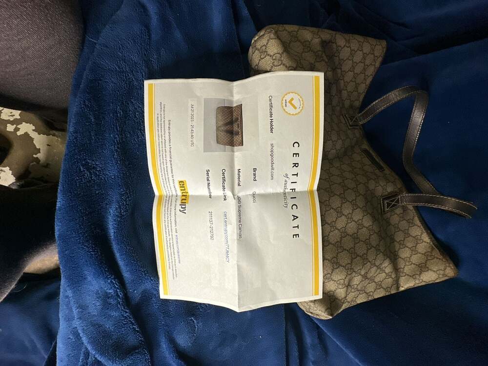 Gucci GG Supreme Canvas Tote Bag